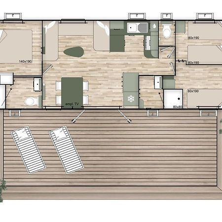 Les Dunes 5 Etoiles Mbh 6Pers 1 Suite Parentale 2 Chbs Et 2 Sdb 2 Wc Clim 42M2 또헤이으 외부 사진