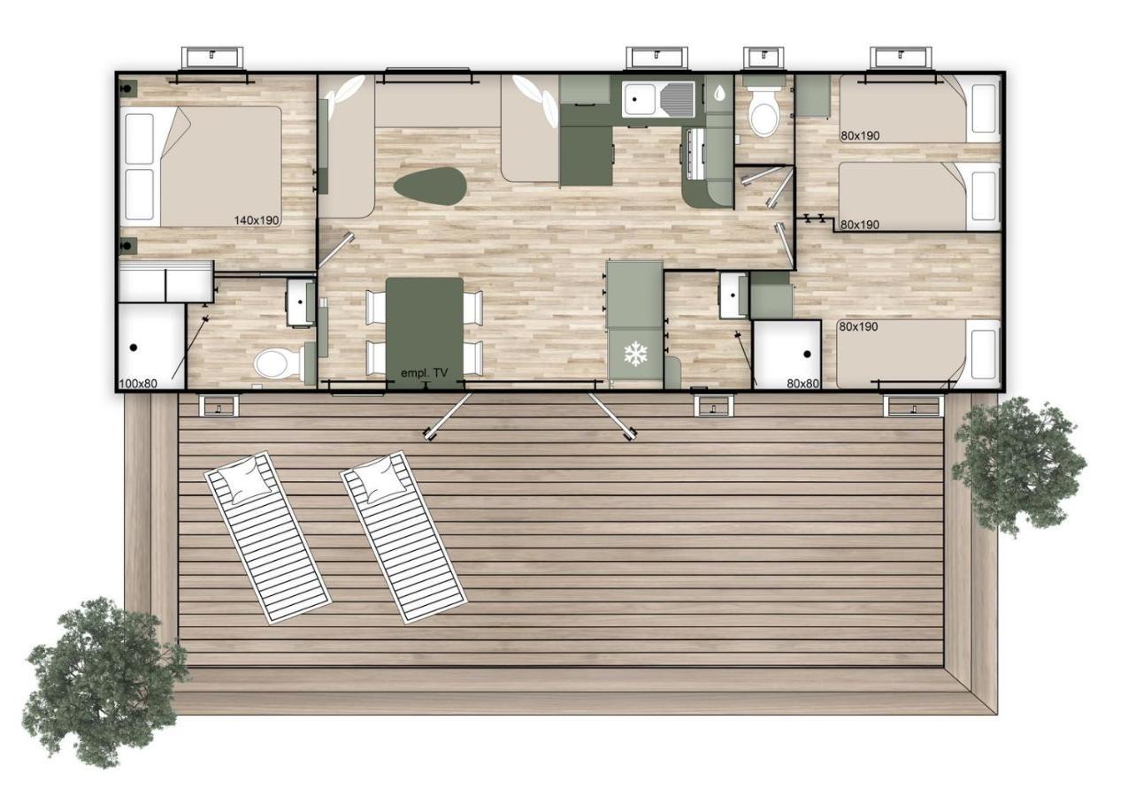 Les Dunes 5 Etoiles Mbh 6Pers 1 Suite Parentale 2 Chbs Et 2 Sdb 2 Wc Clim 42M2 또헤이으 외부 사진